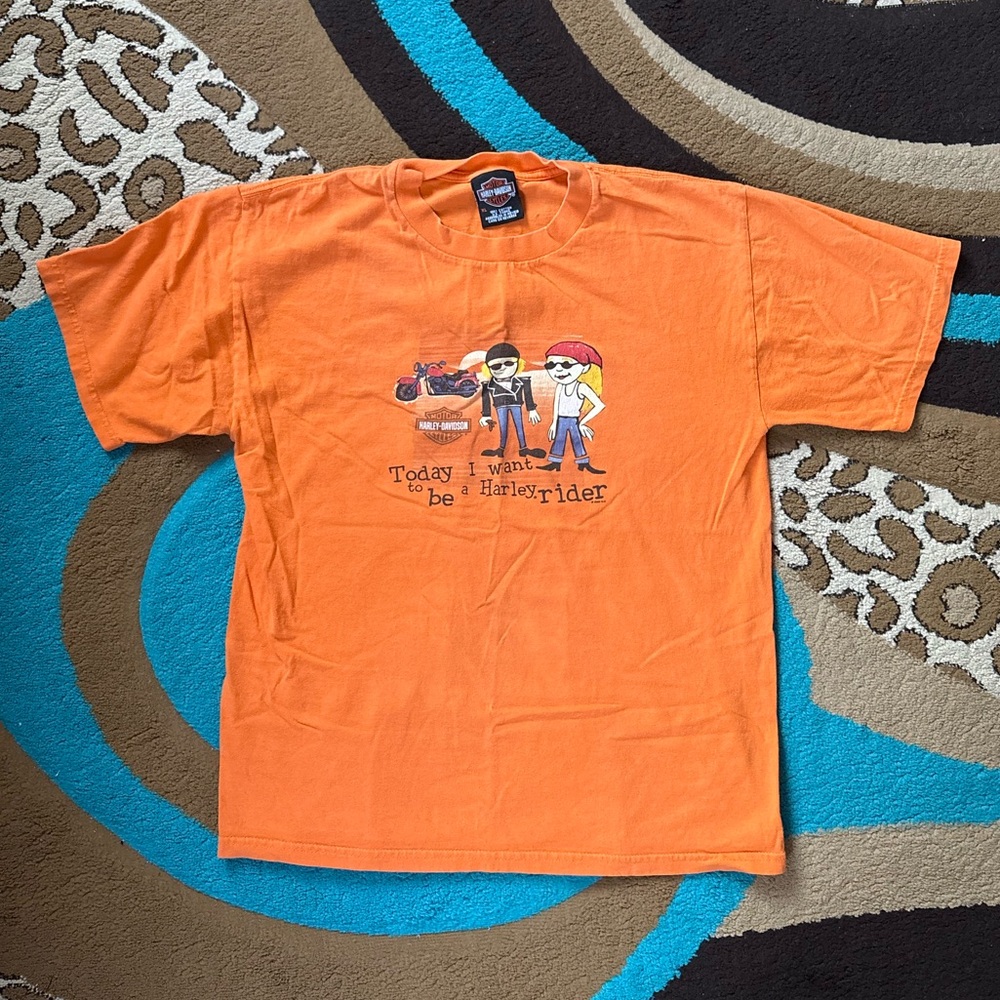 Harley-Davidson Orange Logo Tee